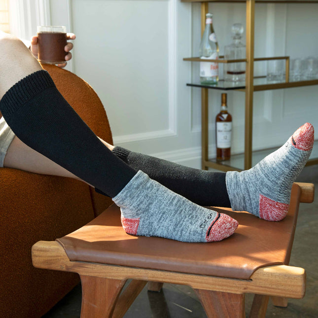CozyGrip Compression Slipper Socks - Black