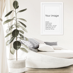 White Frame w/ Mat / 8x10 inches