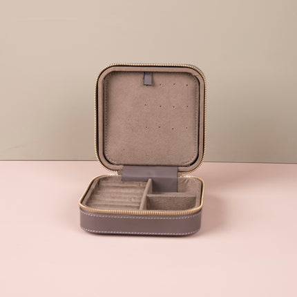 Luxury Travel Jewelry Box – Gray - Palermo
