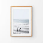 Thin Wood Frame w/ Mat / 8x10 inches