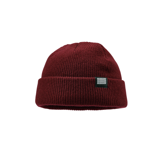 Merino Wool Beanie, Maroon