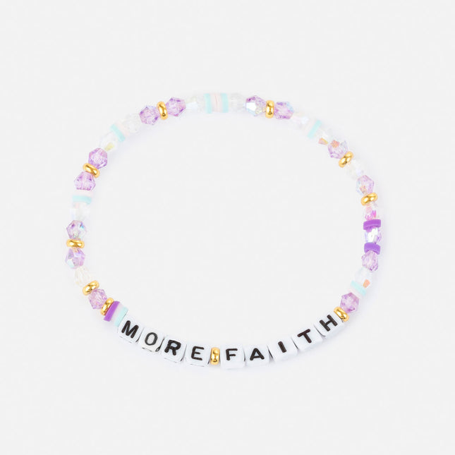 More Faith Letter Bracelet