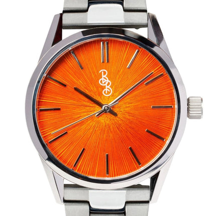 Orange Sunburst Watch