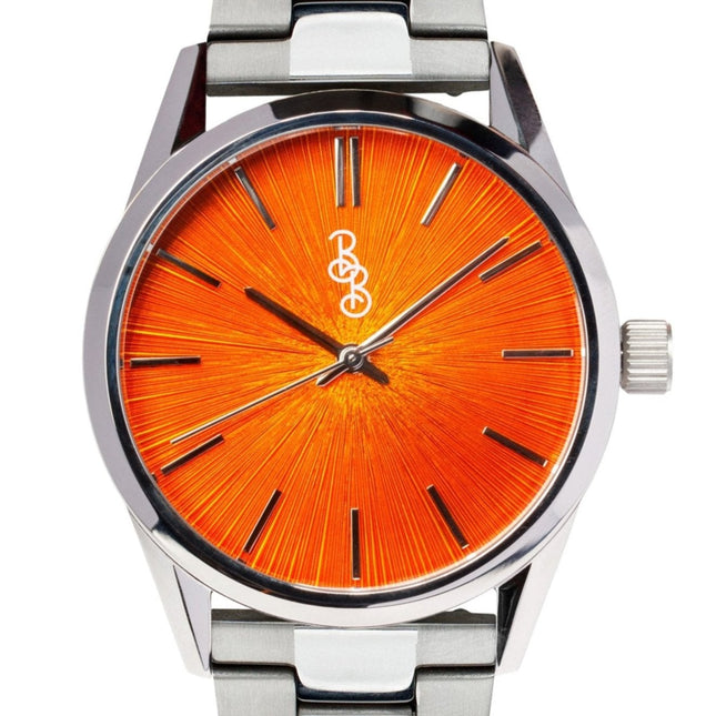 Orange Sunburst Watch