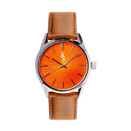 Orange Sunburst Watch