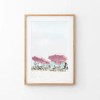 Thin Wood Frame w/ Mat / 8x10 inches
