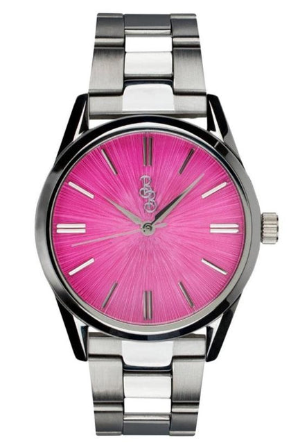 Pink Sunburst Watch