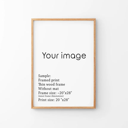 Printing Service. Custom Framed Prints. Printed and Shipped