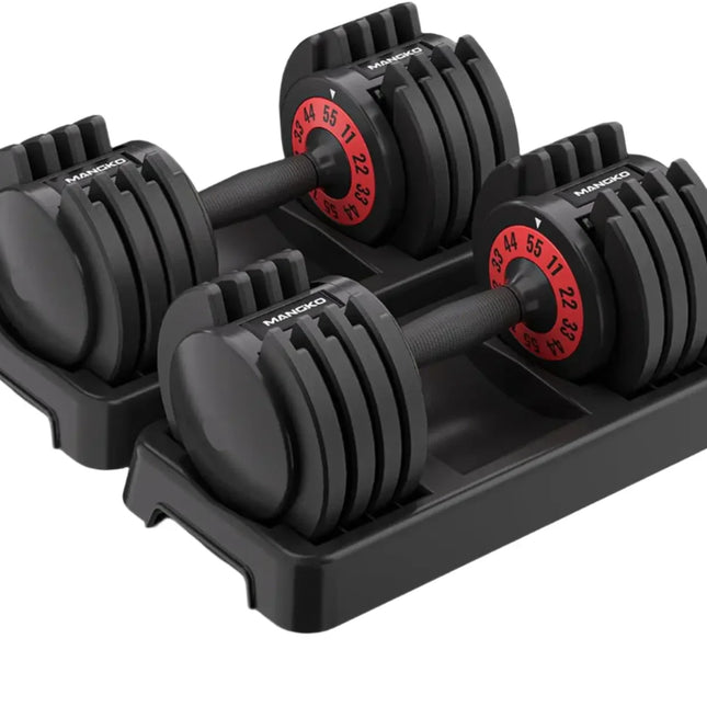 25-55 lb Adjustable Dumbbell with Metal Handle