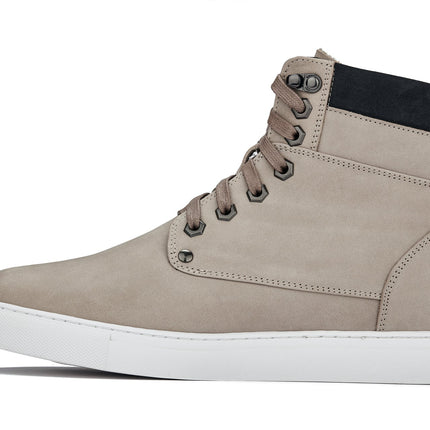 CALTO - T53122 - 2.6 Inches Taller (Taupe) - High top sneak-boot