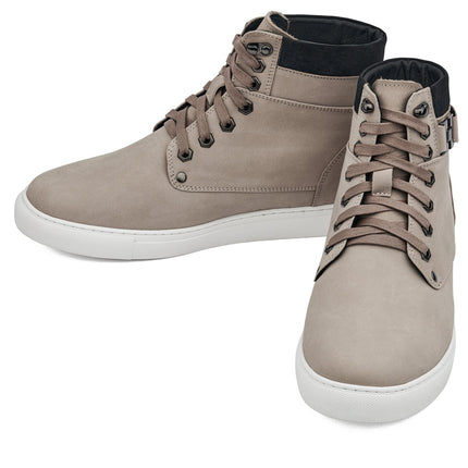 CALTO - T53122 - 2.6 Inches Taller (Taupe) - High top sneak-boot