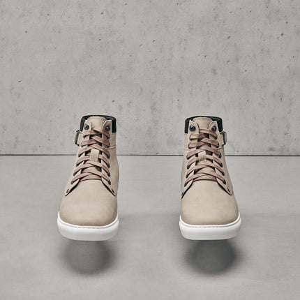 CALTO - T53122 - 2.6 Inches Taller (Taupe) - High top sneak-boot