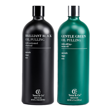 Brilliant Black® Oil Pulling – Ayurvedic Mouthwash for Teeth Whitening, Detox & Gum Health
