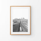 Thin Wood Frame w/ Mat / 8x10 inches