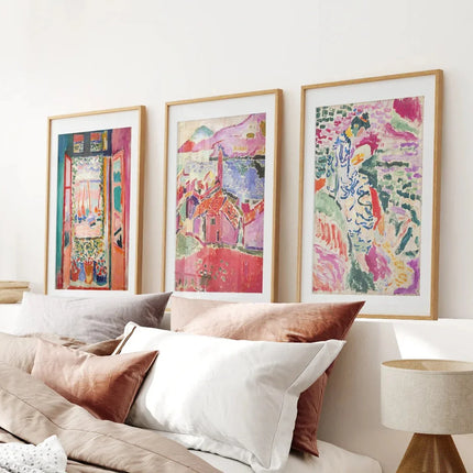 Set of 3 Henri Matisse Posters. Watercolor Landscape