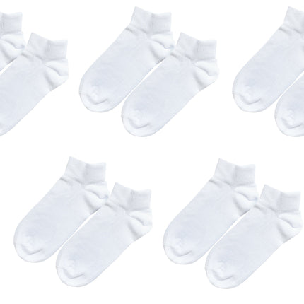 tittimitti® Kids 98% Organic Cotton Ankle Socks 5-Pack – Breathable Lightweight Socks for Active Kids
