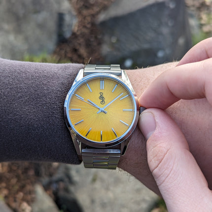 Yellow Sunburst Watch