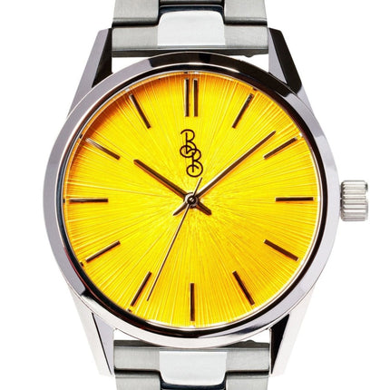 Yellow Sunburst Watch