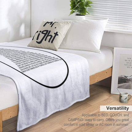 Alcoholics Anonymous Symbol in Slogans (A.A.) Throw Blanket