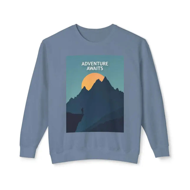 Ocean State Styles Sweatshirt Adventure Awaits Mountain