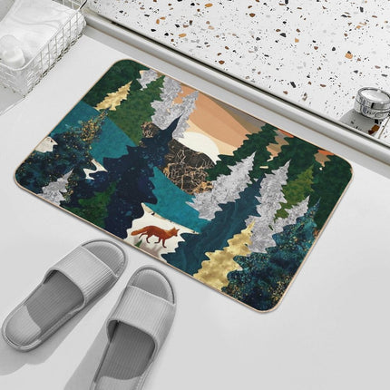 Amber Fox  Repositionable Bath Mat