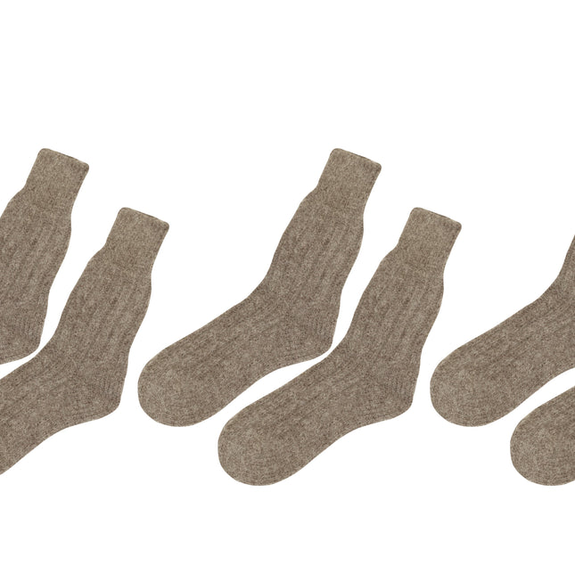 tittimitti® Women’s Alpaca Wool Socks 3-Pack – Soft Warm Winter Crew Socks (Made in Italy)