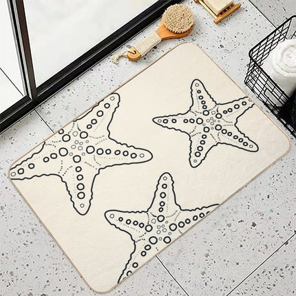 Starfish Bunch Blacksand  Dirt-Trapping Bath Mat