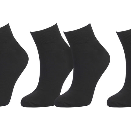 tittimitti Men’s Organic Cotton Ankle Socks 3-Pack – Breathable Everyday Ankle Socks