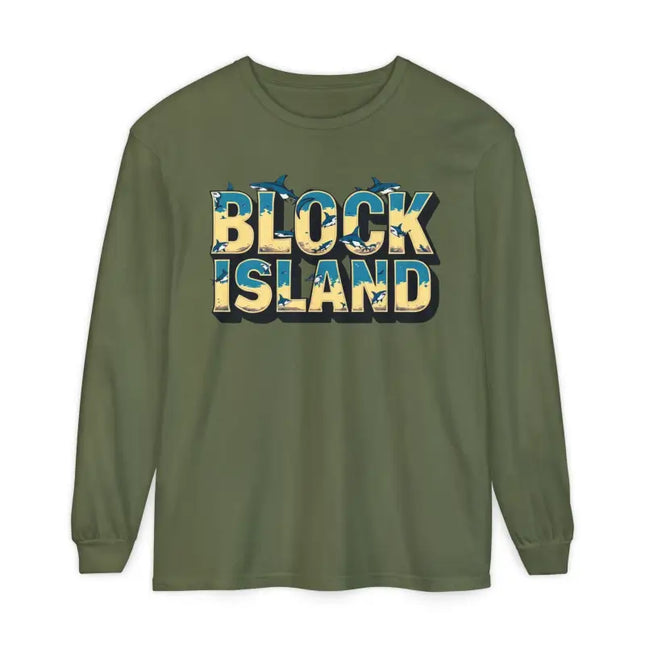 Ocean State Styles Block Island Long Sleeve T Shirt Unisex
