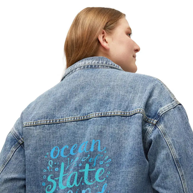 Ocean State Styles Denim Jacket Ocean State Of Mind Women