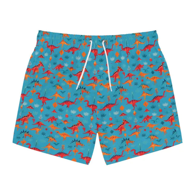 Ocean State Styles Swim Trunks Dinosaur Pattern Drawstring