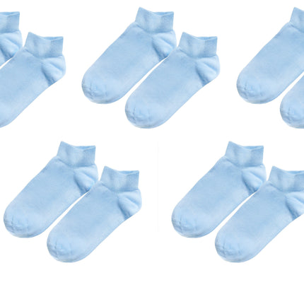 tittimitti® Kids 98% Organic Cotton Ankle Socks 5-Pack – Breathable Lightweight Socks for Active Kids