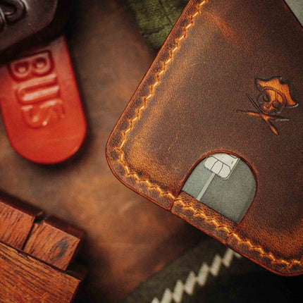 Minimalist Leather Wallet - Boatswain v4 | Slim Card Holder | EDC
