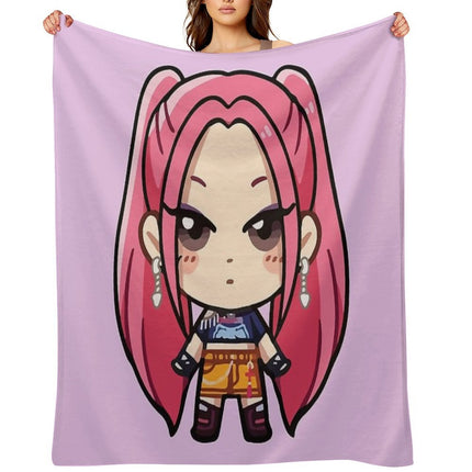 Mira Kpop Demon Hunters Throw Blanket