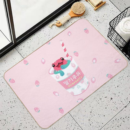Strawberry Poison Milk 2  Easy Maintenance Bath Mat
