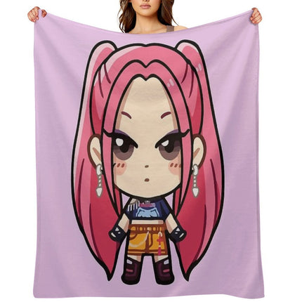 Mira Kpop Demon Hunters Throw Blanket