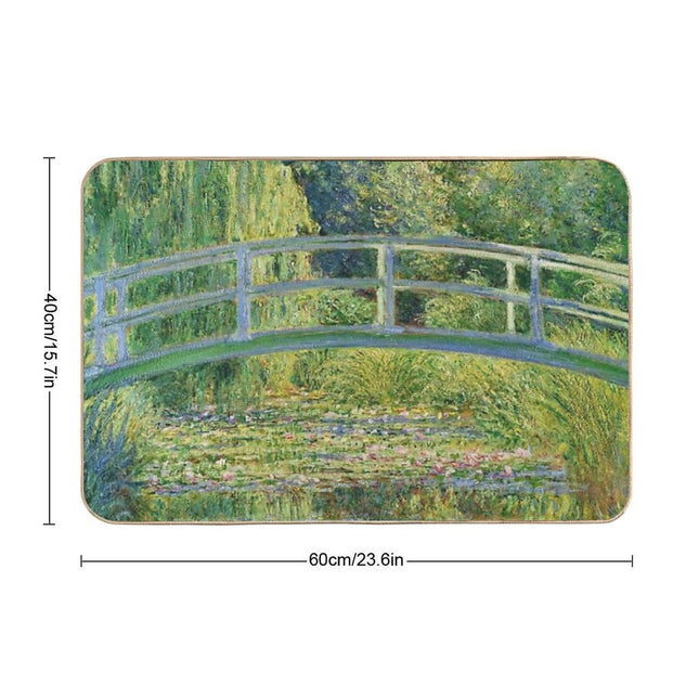 Claude Monet - Water-Lily Pond  Long-Lasting Bath Mat