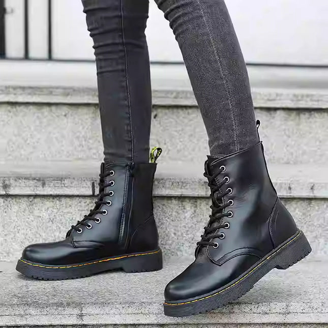 Women’s Martin Short Boots – Classic Lace-Up Ankle Boots