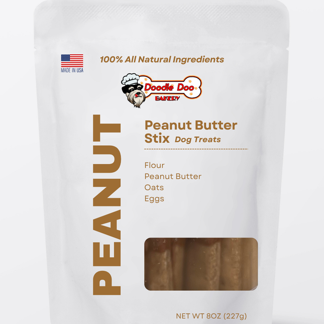 🥜 Homemade Dog Treats - Peanut Butter Stix Treat 1/2lb