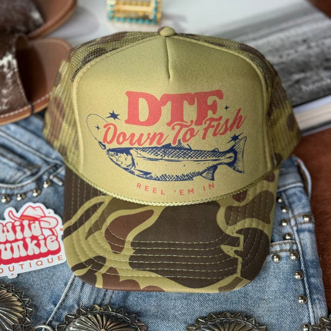 Down To Fish Trucker Hat