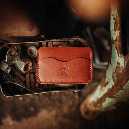 Minimalist Wallet - Drunken Boatswain v2 | Slim Leather | EDC