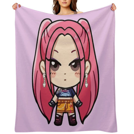 Mira Kpop Demon Hunters Throw Blanket