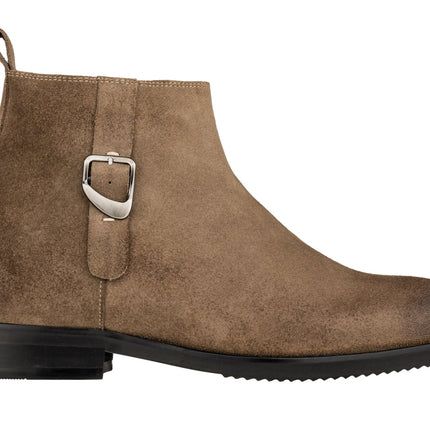 TOTO - K92083 - 3 Inches Taller (Nubuck Coffee Brown) - Chelsea Ankle Boots