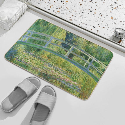 Claude Monet - Water-Lily Pond  Long-Lasting Bath Mat