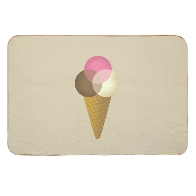 Icecream Venndor  Repositionable Bath Mat