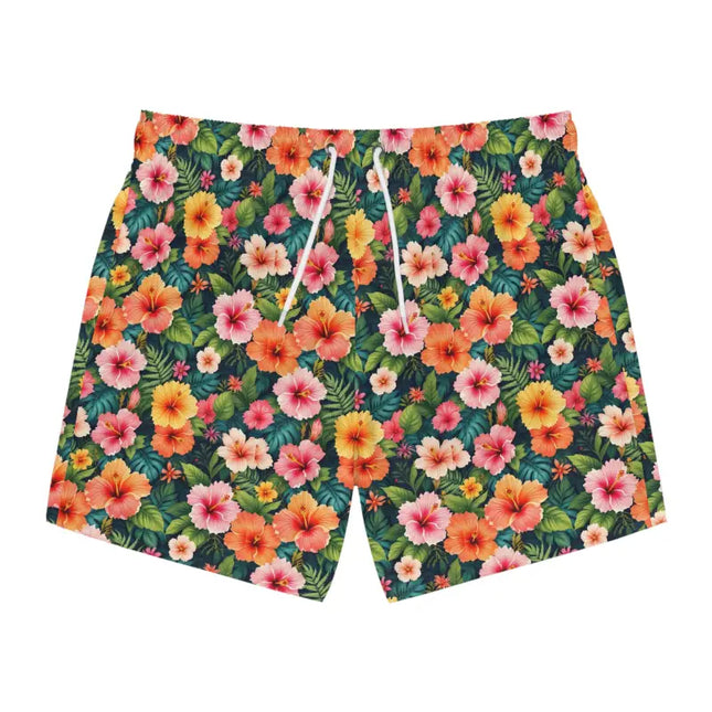 Ocean State Styles VivaTrend Floral Patterned Swim Trunks
