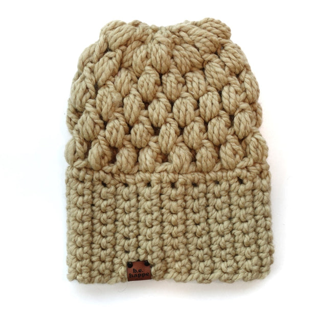 Women's Slouch Hat | Tan Slouchy Beanie