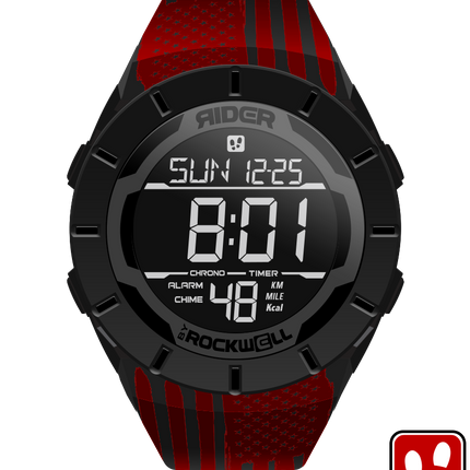 Coliseum Fit™ Assault - Red Edition (Phantom Black) Watch