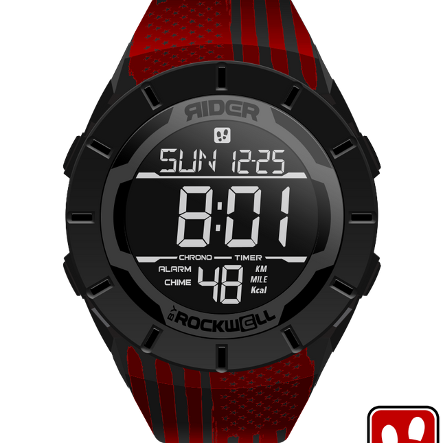 Coliseum Fit™ Assault - Red Edition (Phantom Black) Watch