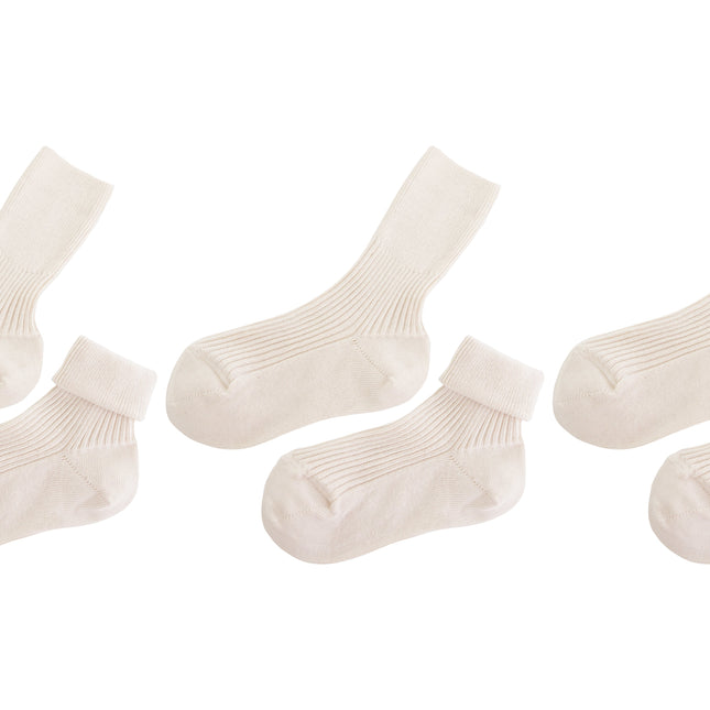 tittimitti® 100% Organic Cotton Kid's Socks (3-Pack) – Made in Italy, Unisex, Soft & Breathable for Boys & Girls.
